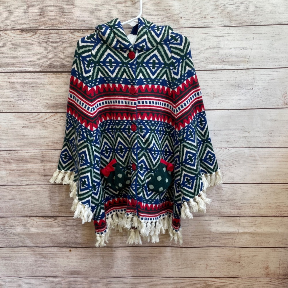MATILDA‎ JANE A CAROLING WE GO HOODED KNIT PONCHO
